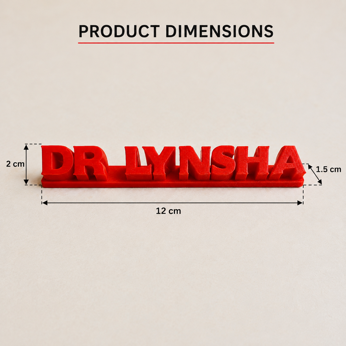 3D Printed Personalized Nameplate for desk space