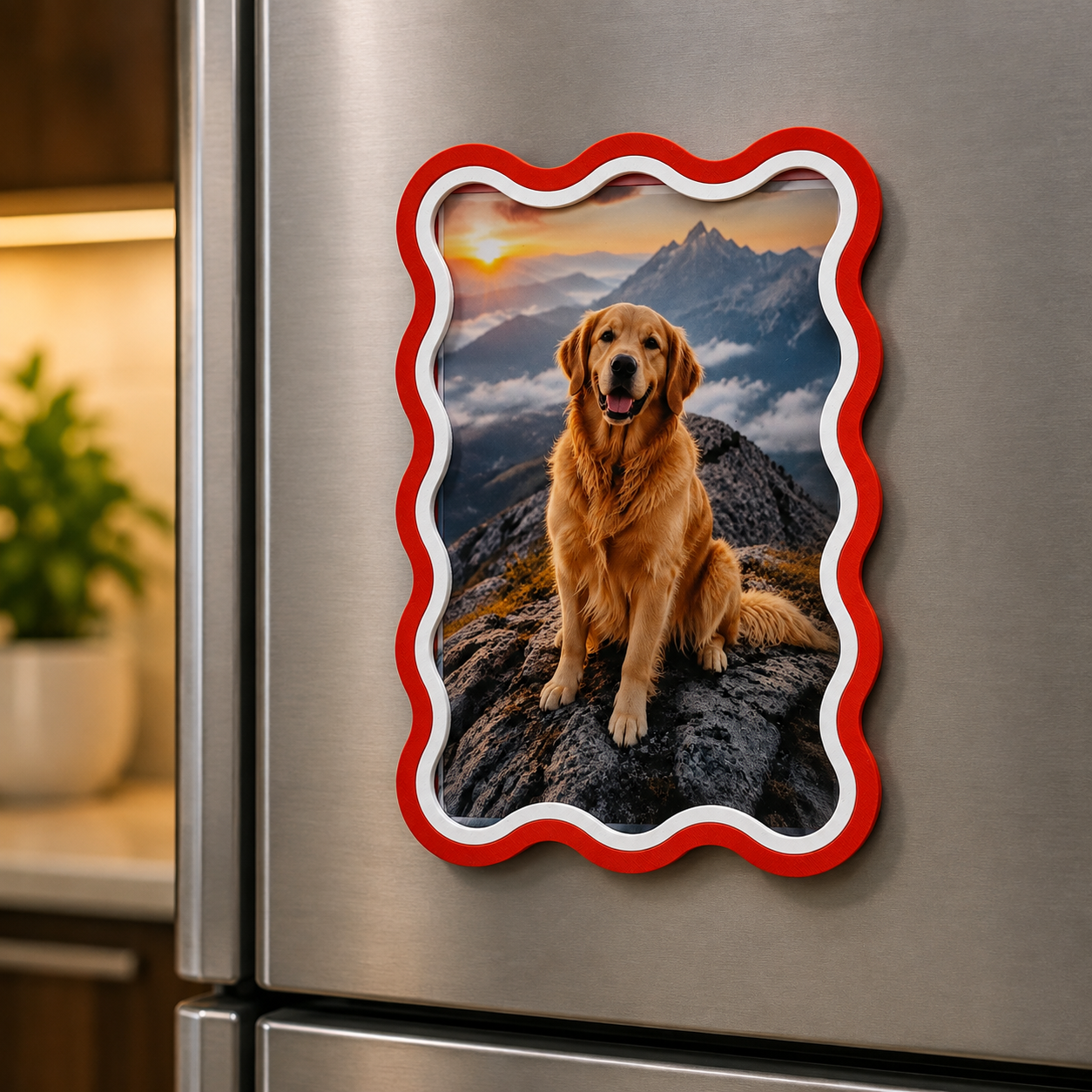 Personalized Photo Fridge Magnet – Custom Magnetic Photo Frame