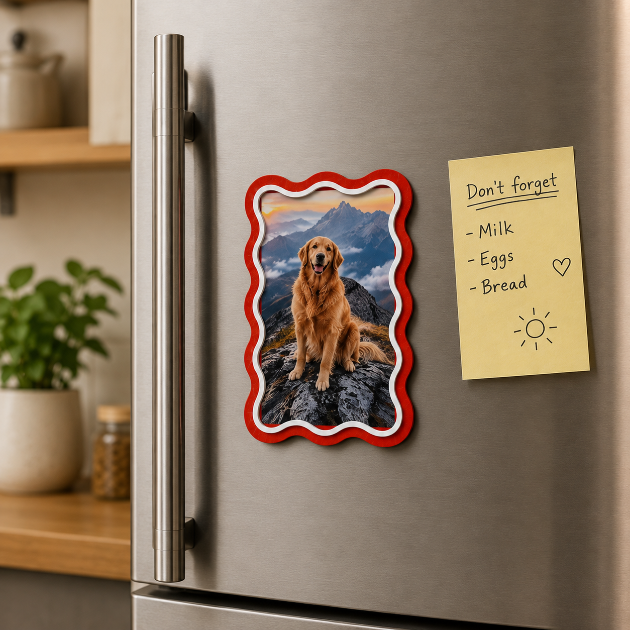 Personalized Photo Fridge Magnet – Custom Magnetic Photo Frame