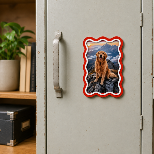 Personalized Photo Fridge Magnet – Custom Magnetic Photo Frame