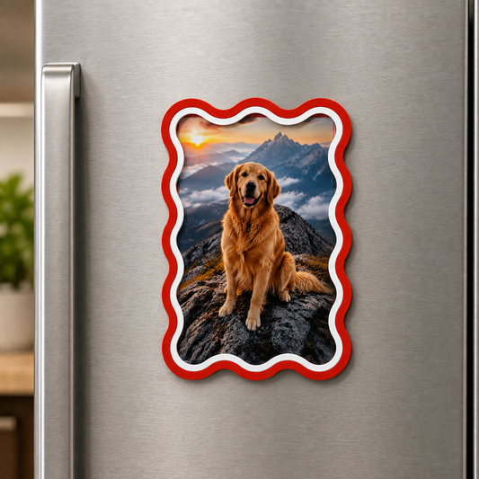 Personalized Photo Fridge Magnet – Custom Magnetic Photo Frame