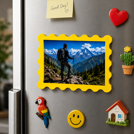 Personalized Instax Mini Photo Fridge Magnet -  Magnetic Picture Frame