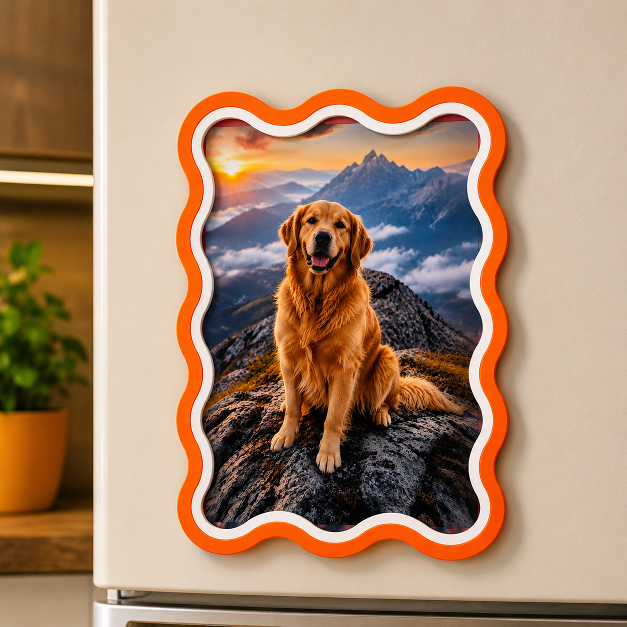 Personalized Photo Fridge Magnet – Custom Magnetic Photo Frame