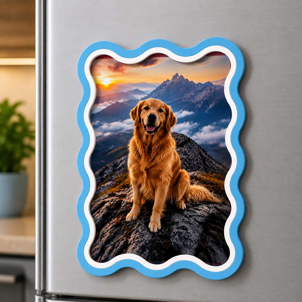 Personalized Photo Fridge Magnet – Custom Magnetic Photo Frame