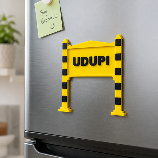 City name 3D Printed Fridge Magnet